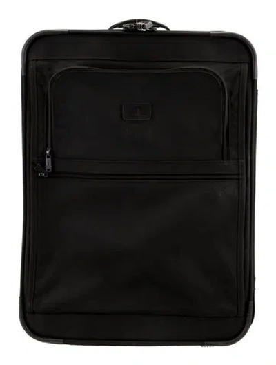 Pre-owned Tumi Nylon Leather Suitcase In Black