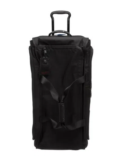 Pre-owned Tumi Nylon Leather-trimmed Suitcase In Black