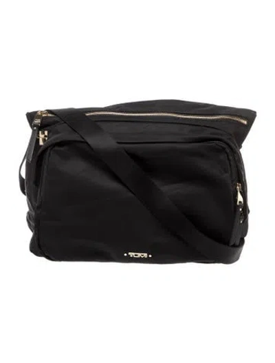 Pre-owned Tumi Nylon Messenger Bag In Black
