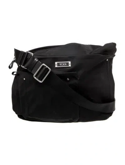 Pre-owned Tumi Nylon Messenger Bag In Black