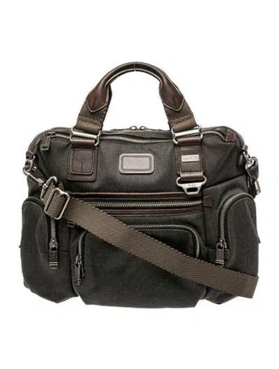 Pre-owned Tumi Nylon Messenger Bag In Black