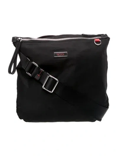 Pre-owned Tumi Nylon Messenger Bag In Black
