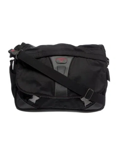 Pre-owned Tumi Nylon Messenger Bag In Black