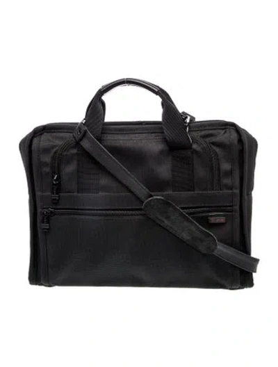 Pre-owned Tumi Nylon Messenger Bag In Black
