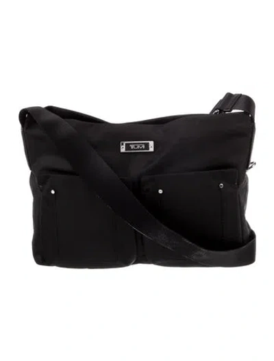 Pre-owned Tumi Nylon Messenger Bag In Black