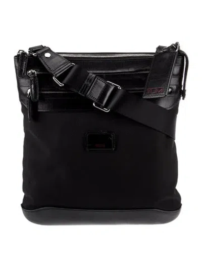 Pre-owned Tumi Nylon Messenger Bag In Black