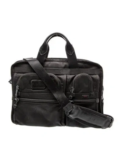 Pre-owned Tumi Nylon Messenger Bag In Black