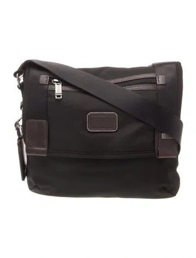 Pre-owned Tumi Nylon Messenger Bag In Black