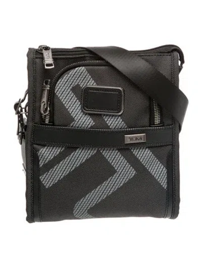 Pre-owned Tumi Nylon Messenger Bag In Black