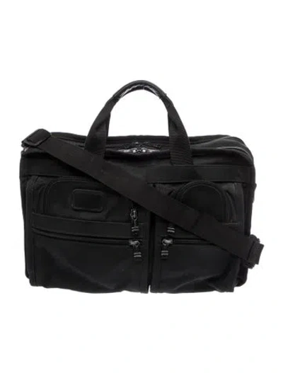 Pre-owned Tumi Nylon Messenger Bag In Black