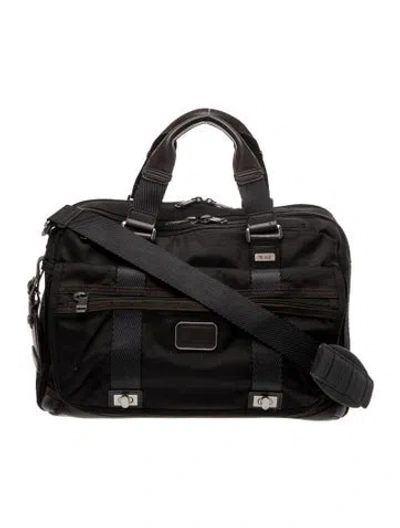 Pre-owned Tumi Nylon Messenger Bag In Black