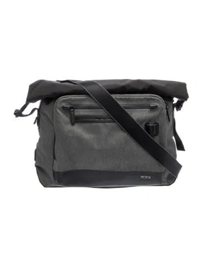 Pre-owned Tumi Nylon Messenger Bag In Black