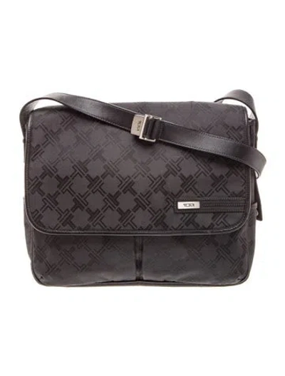 Pre-owned Tumi Nylon Messenger Bag In Black