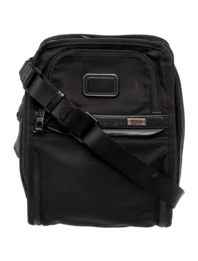 Pre-owned Tumi Nylon Messenger Bag In Black