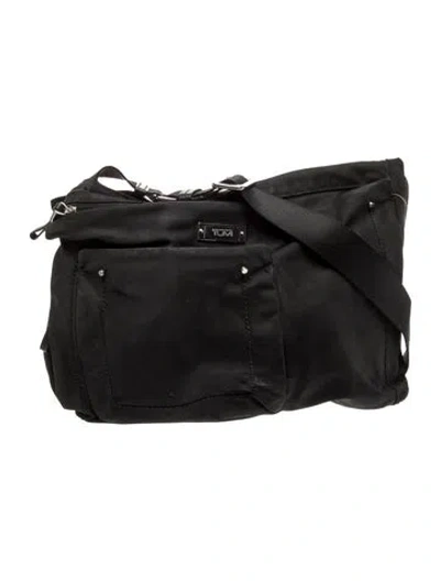 Pre-owned Tumi Nylon Messenger Bag In Black