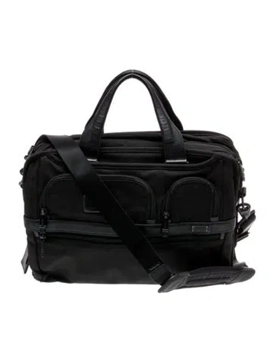 Pre-owned Tumi Nylon Messenger Bag In Black