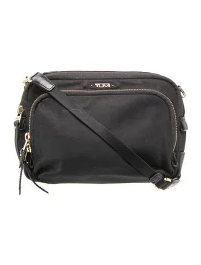Pre-owned Tumi Nylon Messenger Bag In Black