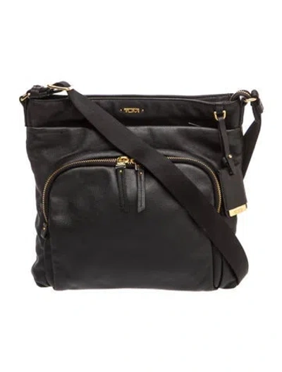 Pre-owned Tumi Nylon Messenger Bag In Black