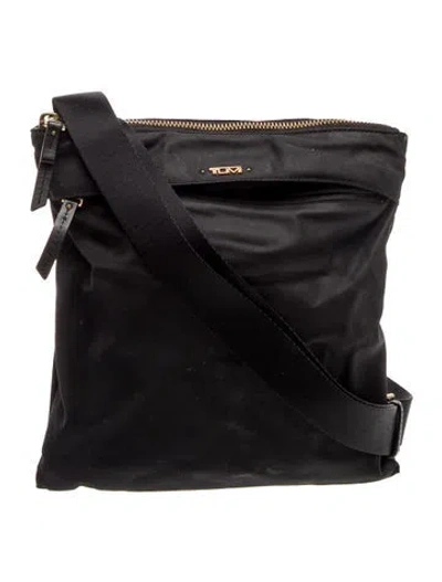 Pre-owned Tumi Nylon Messenger Bag In Black