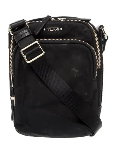 Pre-owned Tumi Nylon Messenger Bag In Black