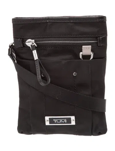Pre-owned Tumi Nylon Messenger Bag In Black