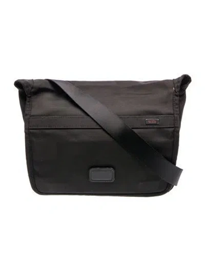 Pre-owned Tumi Nylon Messenger Bag In Black