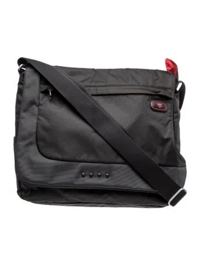 Pre-owned Tumi Nylon Messenger Bag In Black