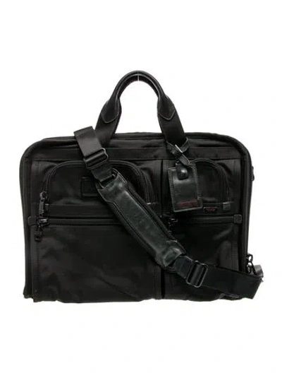 Pre-owned Tumi Nylon Messenger Bag In Black