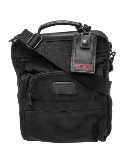 Pre-owned Tumi Nylon Messenger Bag In Black