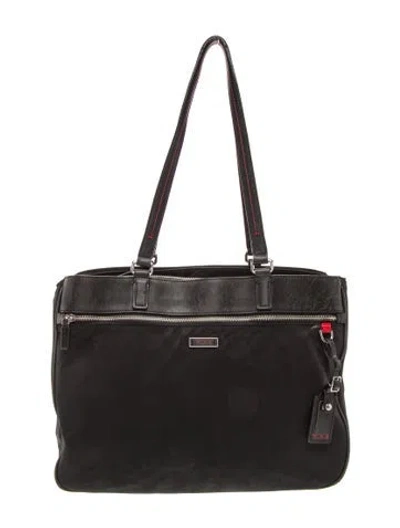 Pre-owned Tumi Nylon Messenger Bag In Black