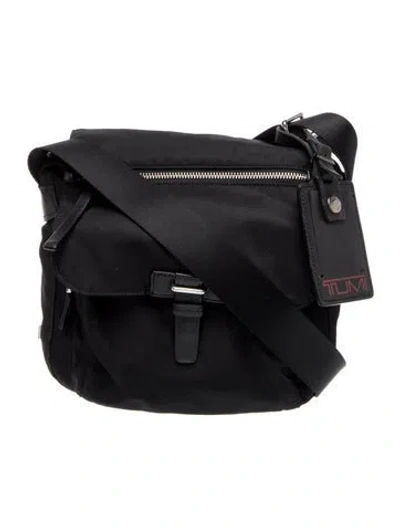 Pre-owned Tumi Nylon Messenger Bag In Black