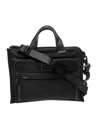 Pre-owned Tumi Nylon Messenger Bag In Black