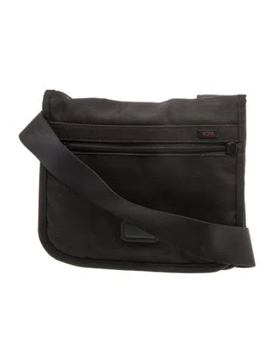 Pre-owned Tumi Nylon Messenger Bag In Black