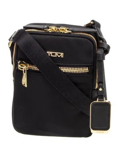 Pre-owned Tumi Nylon Messenger Bag In Black