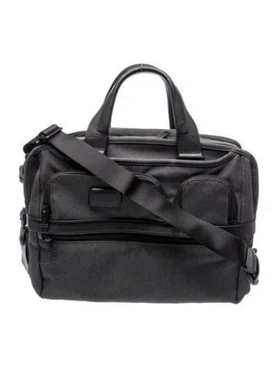 Pre-owned Tumi Nylon Messenger Bag In Black