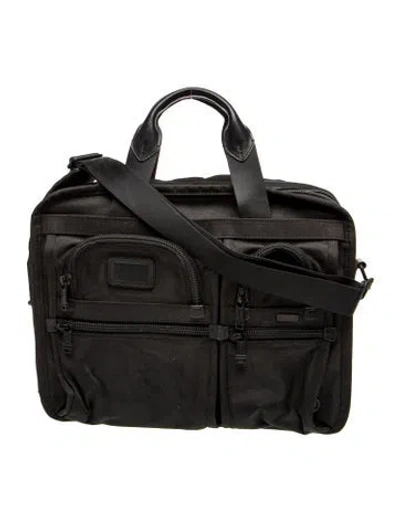 Pre-owned Tumi Nylon Messenger Bag In Black
