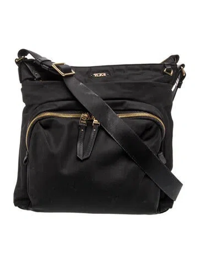 Pre-owned Tumi Nylon Messenger Bag In Black