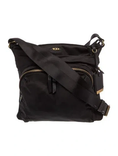 Pre-owned Tumi Nylon Messenger Bag In Black
