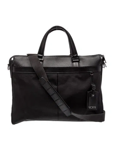 Pre-owned Tumi Nylon Messenger Bag In Black