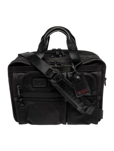 Pre-owned Tumi Nylon Messenger Bag In Black