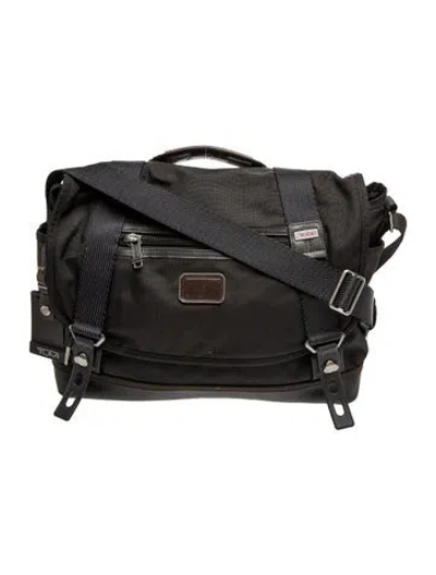 Pre-owned Tumi Nylon Messenger Bag In Black