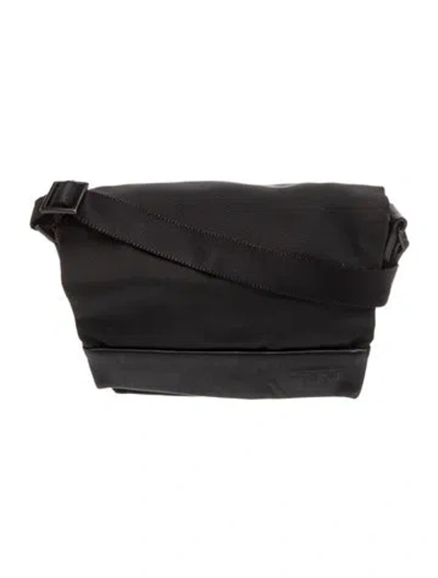 Pre-owned Tumi Nylon Messenger Bag In Black