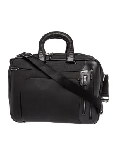 Pre-owned Tumi Nylon Messenger Bag In Black