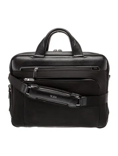 Pre-owned Tumi Nylon Messenger Bag In Black