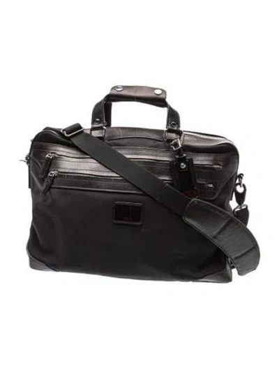 Pre-owned Tumi Nylon Messenger Bag In Black