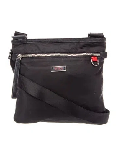 Pre-owned Tumi Nylon Messenger Bag In Black
