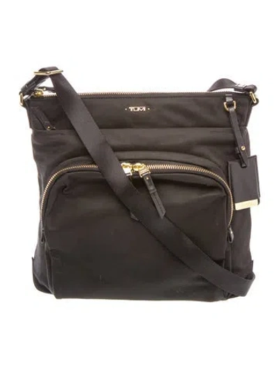 Pre-owned Tumi Nylon Messenger Bag In Black