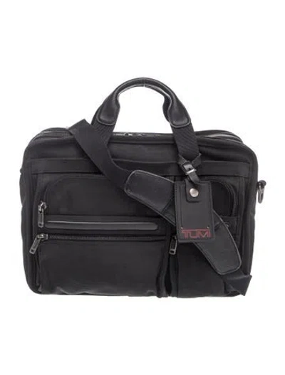 Pre-owned Tumi Nylon Messenger Bag In Black