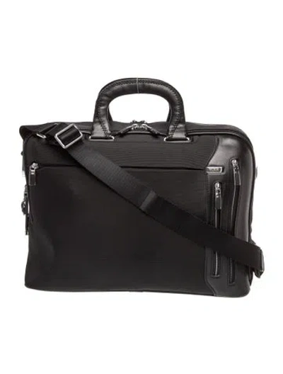 Pre-owned Tumi Nylon Messenger Bag In Black