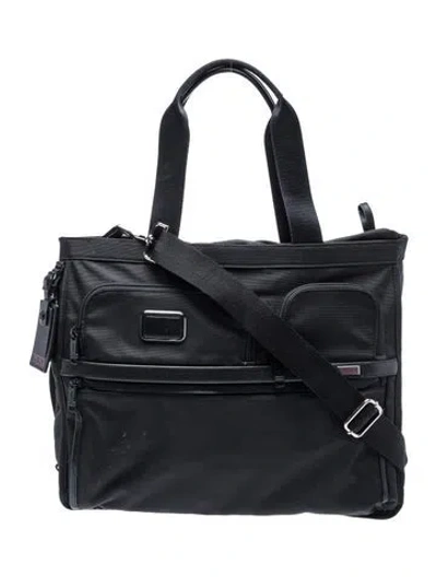 Pre-owned Tumi Nylon Messenger Bag In Black